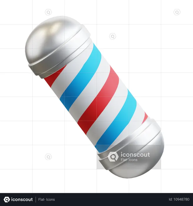 Barber Pole  3D Icon