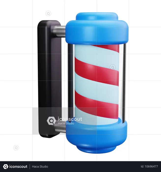 Barber Pole  3D Icon