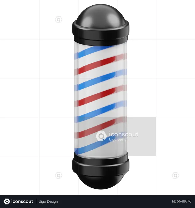 Barber Pole  3D Icon