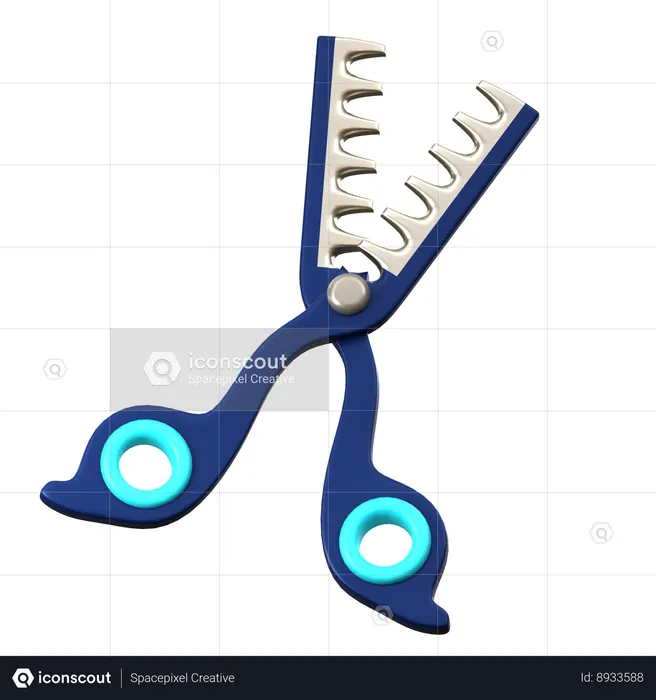 Barber Scissor  3D Icon