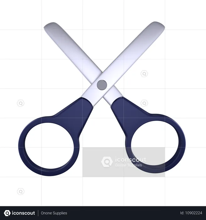 Barber Scissors  3D Icon