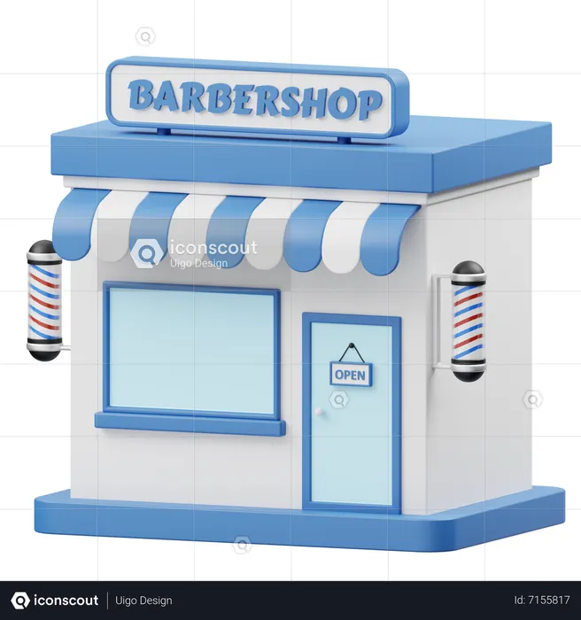 Peluquería  3D Icon