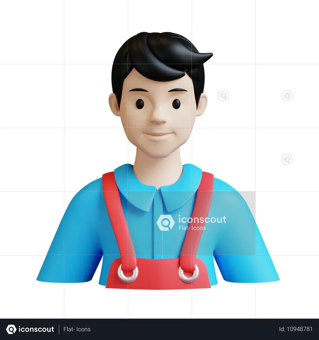 Barbero masculino  3D Icon