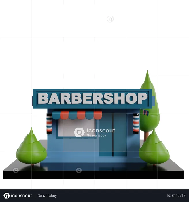 Barbershop  3D Icon