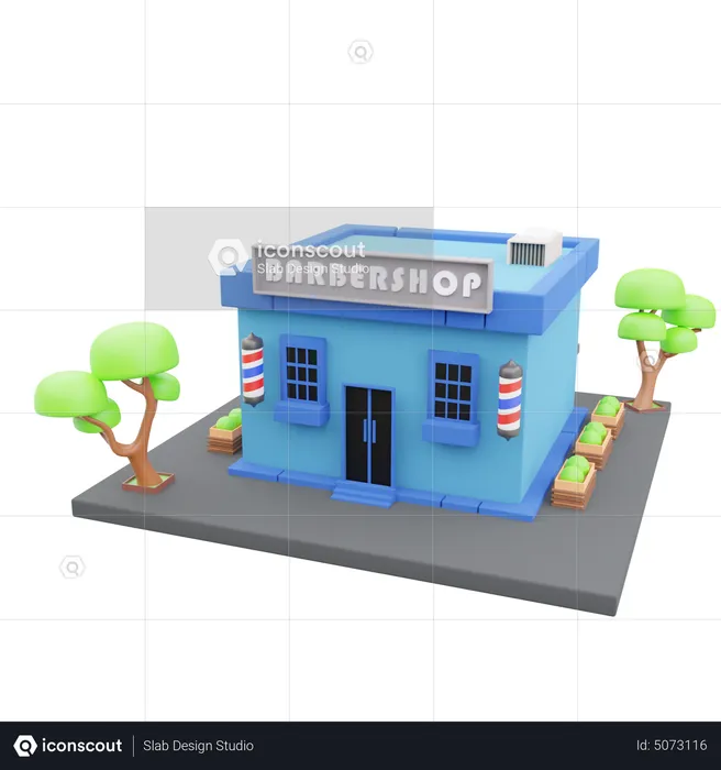 Barbershop  3D Icon