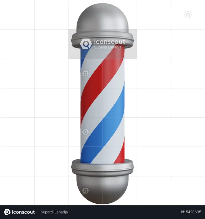 Barbershop Pole  3D Icon