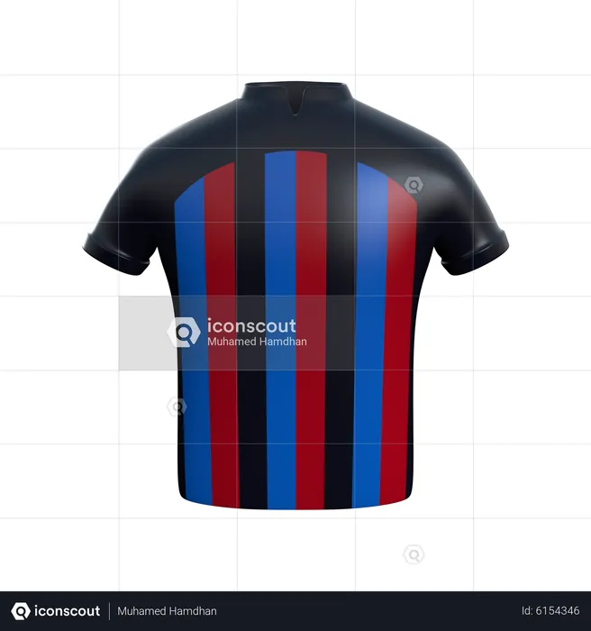 Barcelona Football T Shirts  3D Icon