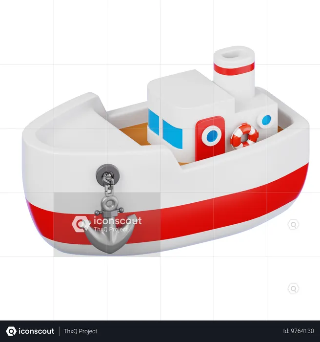 Barco  3D Icon