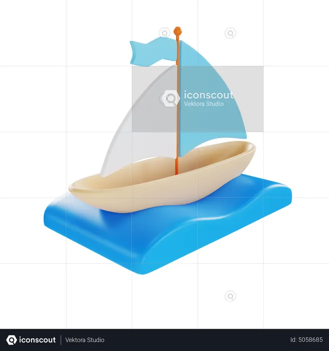 Bote  3D Icon