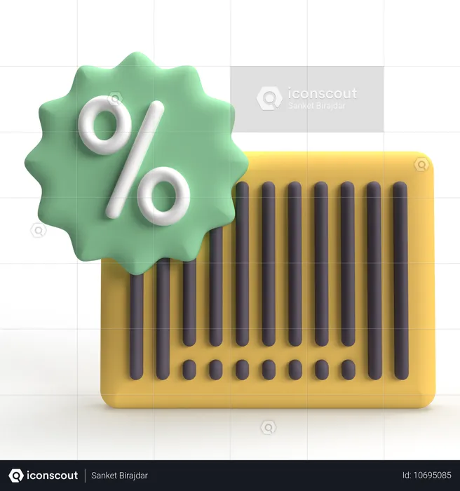 Barcode  3D Icon