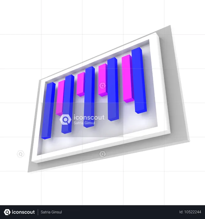 バーコード  3D Icon