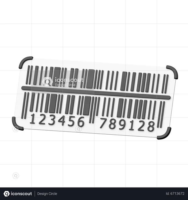 Barcode  3D Icon