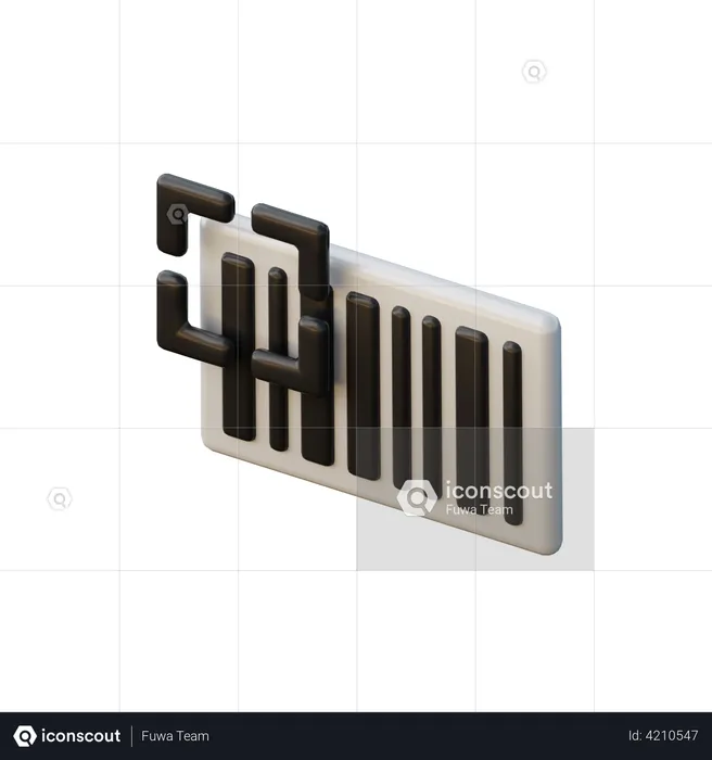 Barcode  3D Illustration