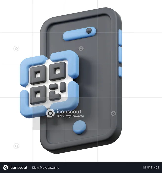 Barcode Payment  3D Icon