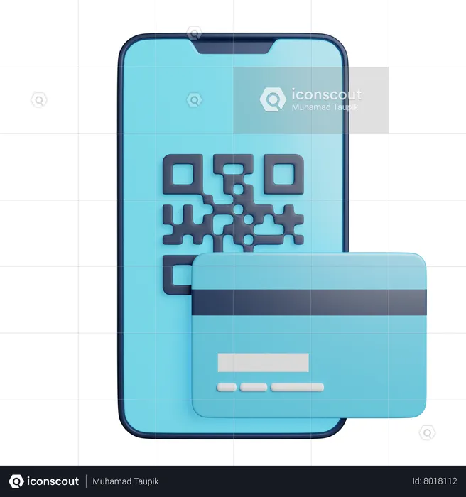 Barcode Payment  3D Icon
