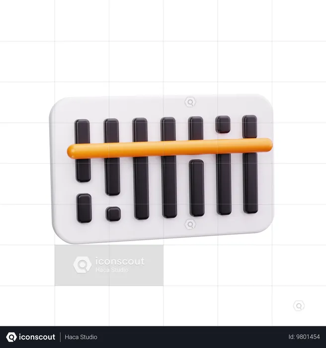 Barcode scanner  3D Icon