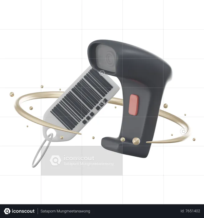 Barcode Scanner  3D Icon