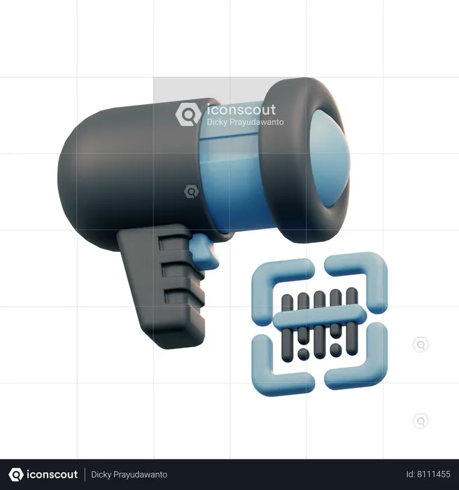 Barcode Scanner  3D Icon