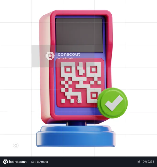 Barcode Scanner Payment  3D Icon