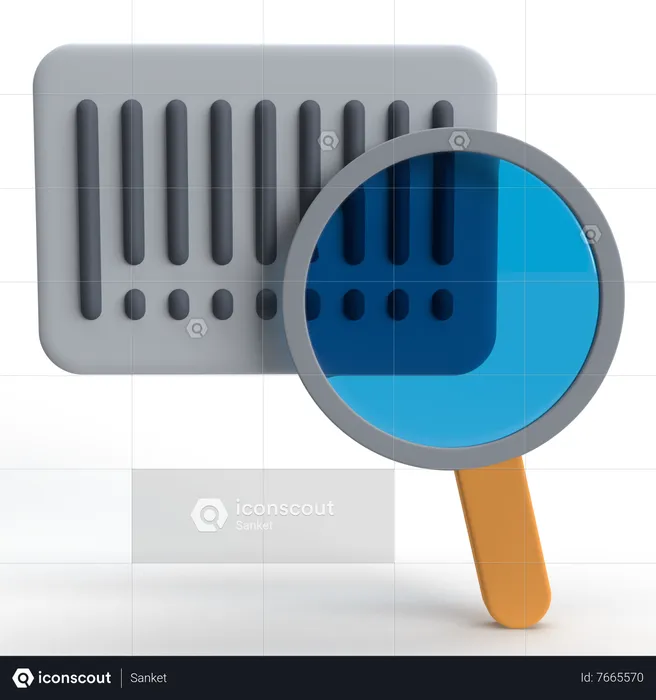 Barcode Search  3D Icon