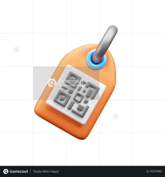 Barcode Tag  3D Icon