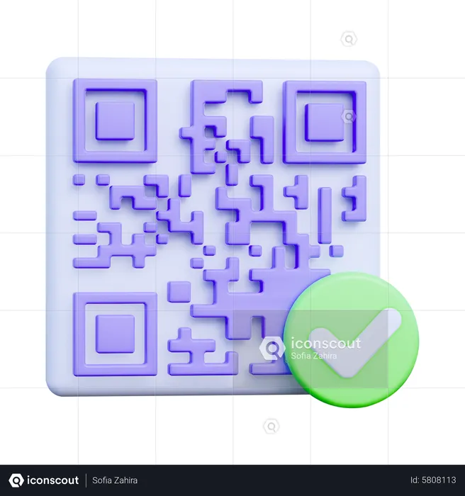 Barcodes Approved  3D Icon