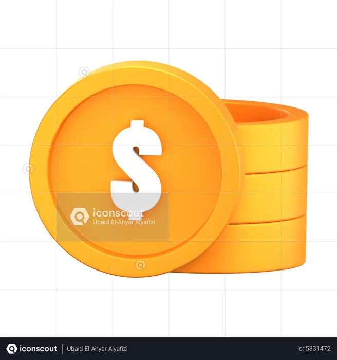 Bargeld-Dollar  3D Icon