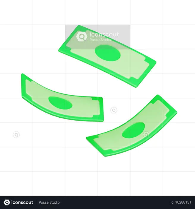 Bargeld  3D Icon