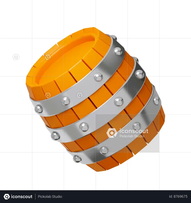 Baril de pétrole  3D Icon