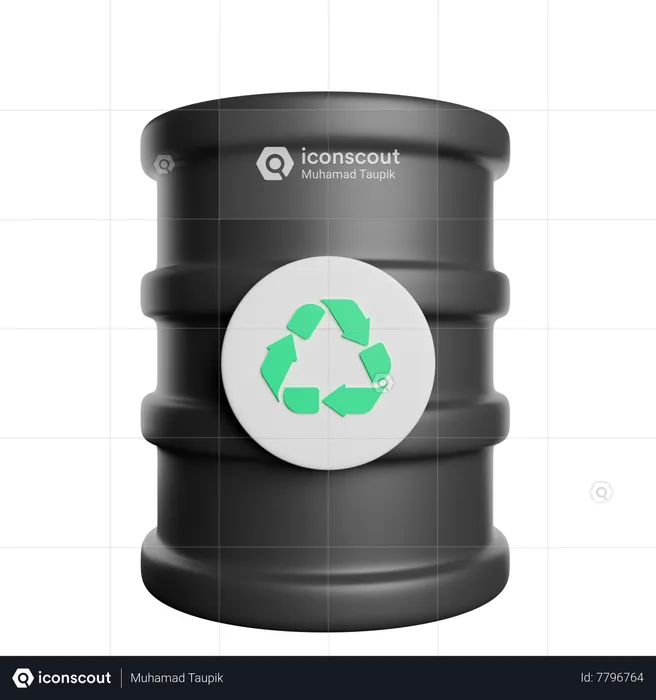 Baril de pétrole  3D Icon