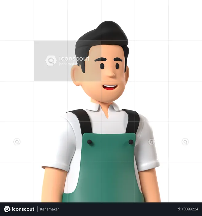 Barista  3D Icon