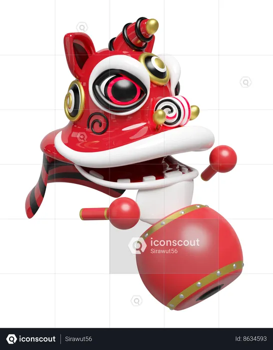 Barongsai  3D Icon