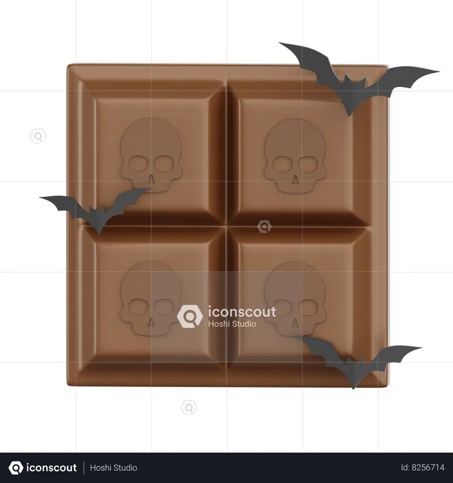 Barra de chocolate  3D Icon