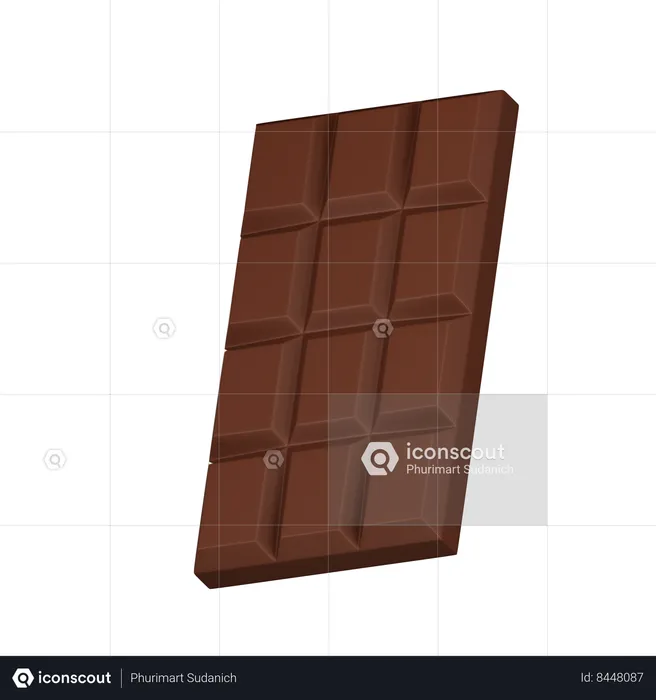 Barra de chocolate  3D Icon