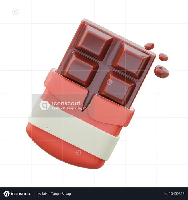 Barra de chocolate  3D Icon