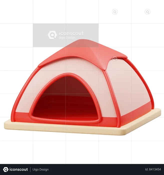 Barraca de acampamento  3D Icon