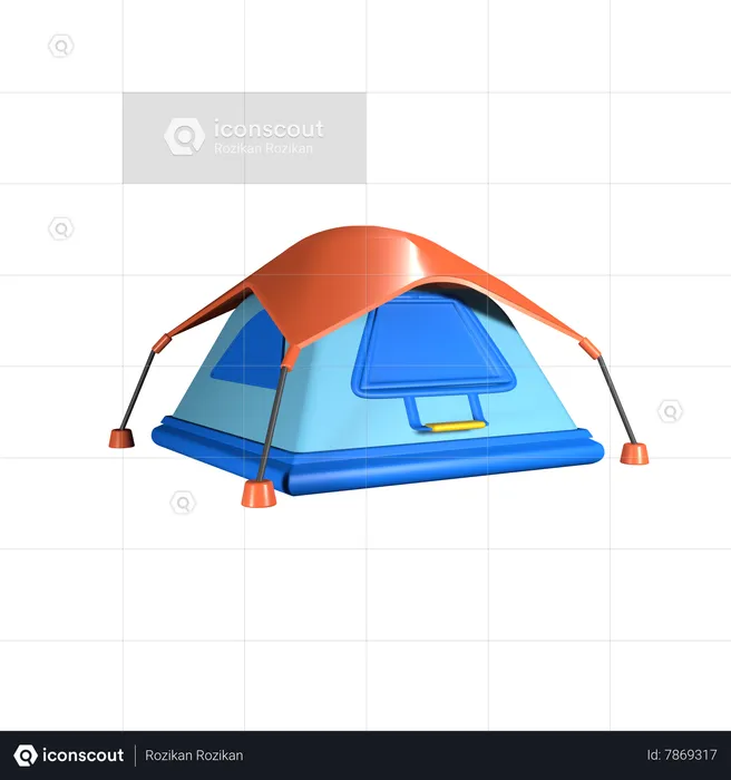 Barraca de acampamento  3D Icon