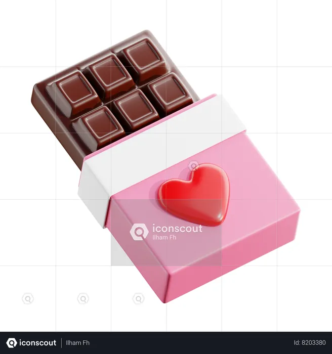 Barre de chocolat  3D Icon