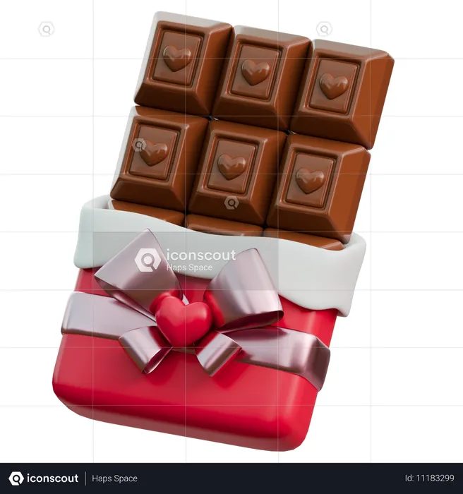 Barre de chocolat  3D Icon