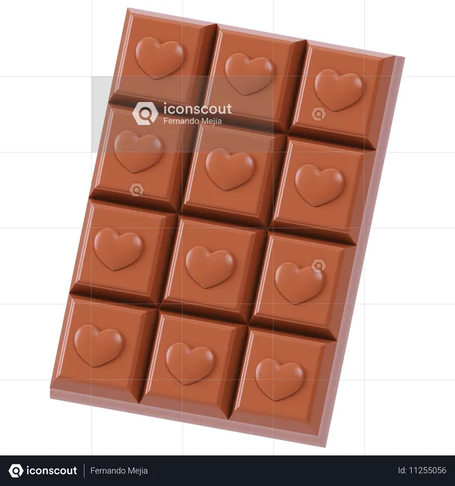 Barre de chocolat  3D Icon