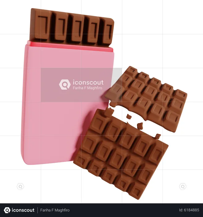 Barre de chocolat  3D Icon