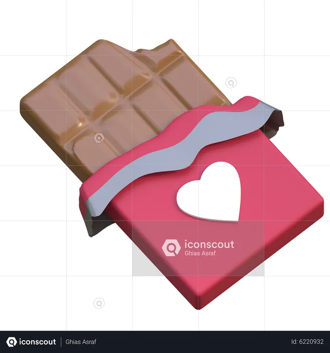 Barre de chocolat  3D Icon