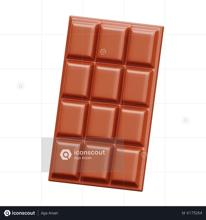 Barre de chocolat  3D Icon