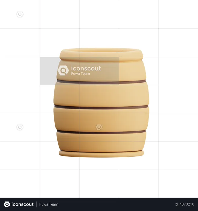 Barrel  3D Illustration