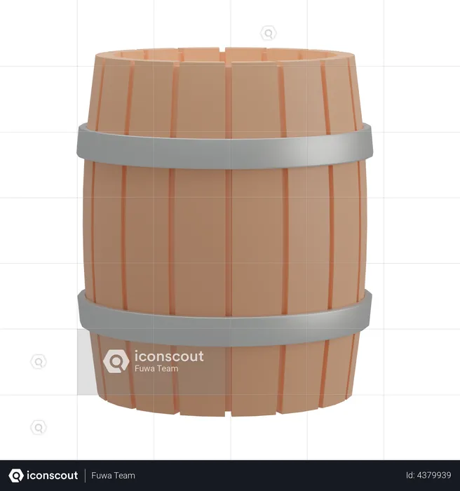 Barrel  3D Illustration