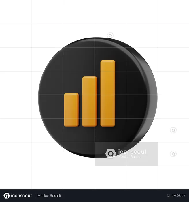 Barres de signal  3D Icon