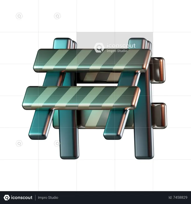 Barrier Board  3D Icon