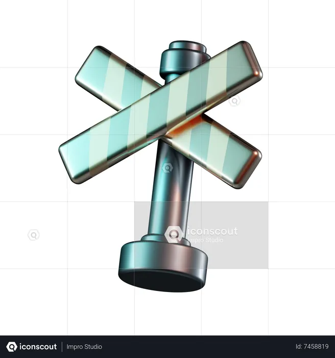 Barrier Crossing  3D Icon