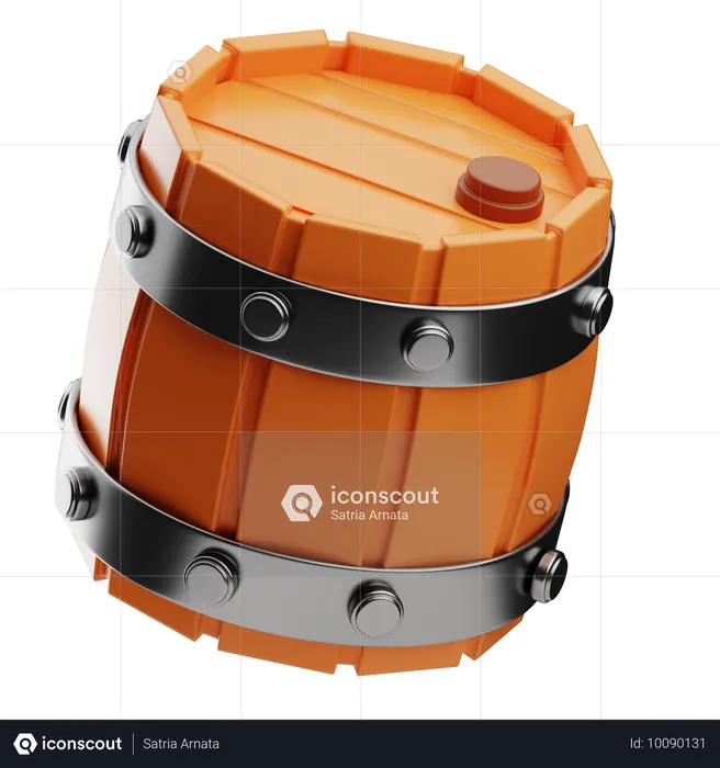 Barril  3D Icon