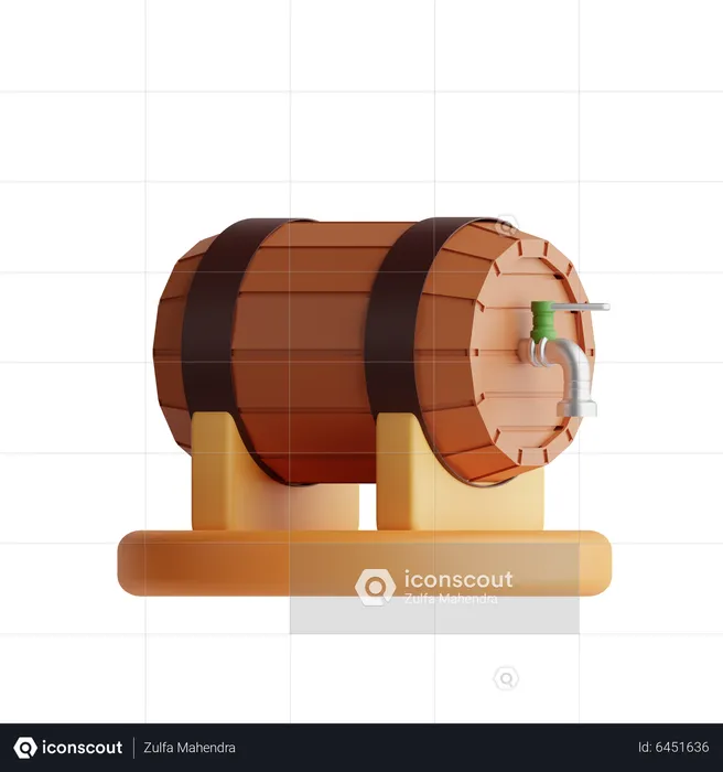 Barril de cerveja  3D Icon